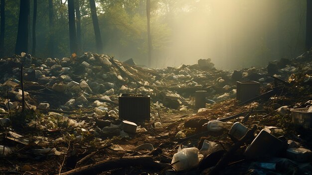 Forest Blight Ongeautoriseerde vuilnisbelt