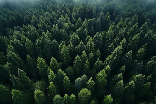 Forest Drone photography