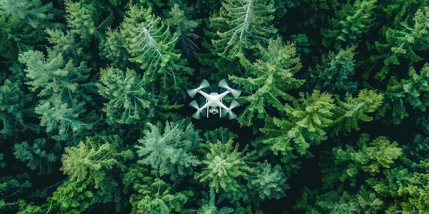 Photo forest drone stock