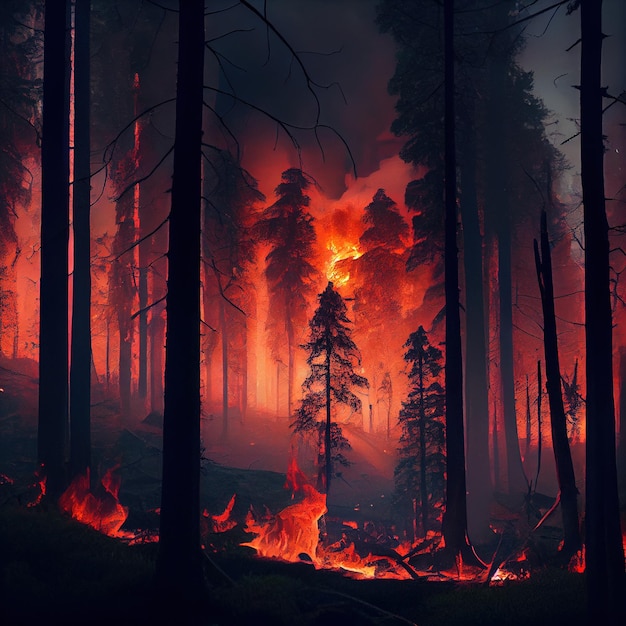 Forest fire Generative Ai