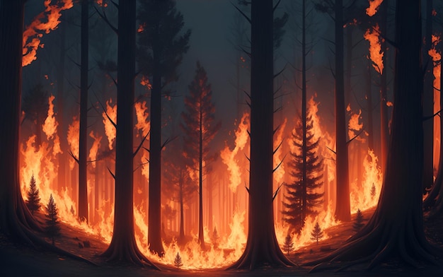 forest fires AI generated