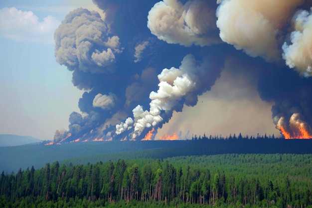 Forest fires have significant environmental impacts by generative ai