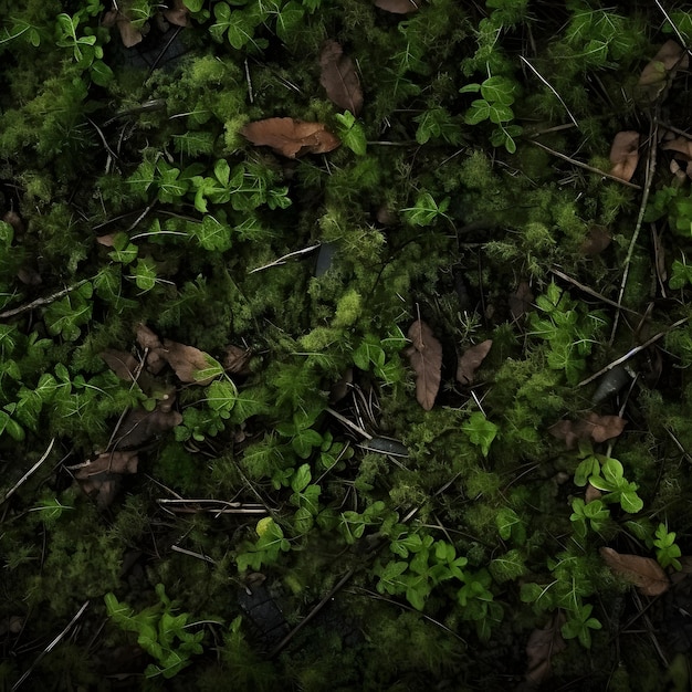 Foto tessitura del suolo forestale