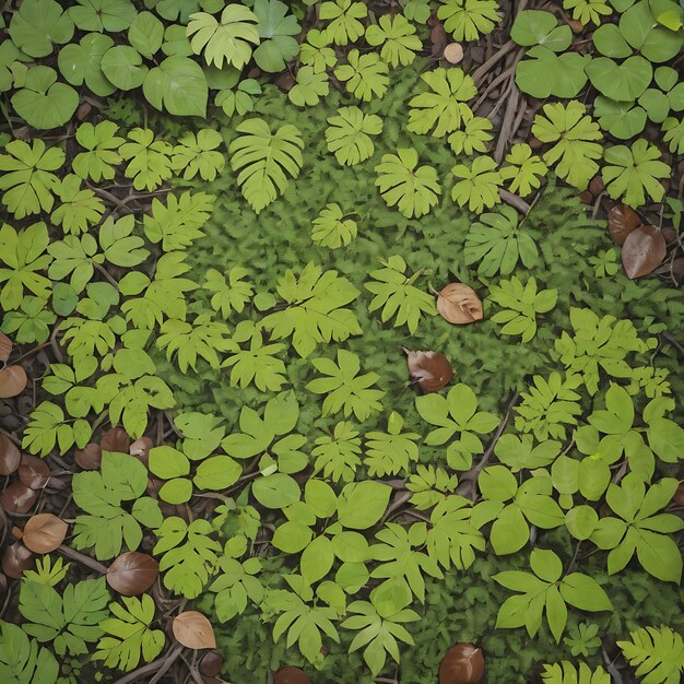 Photo forest floor texture