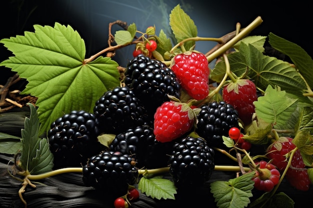 Forest fruits and berries