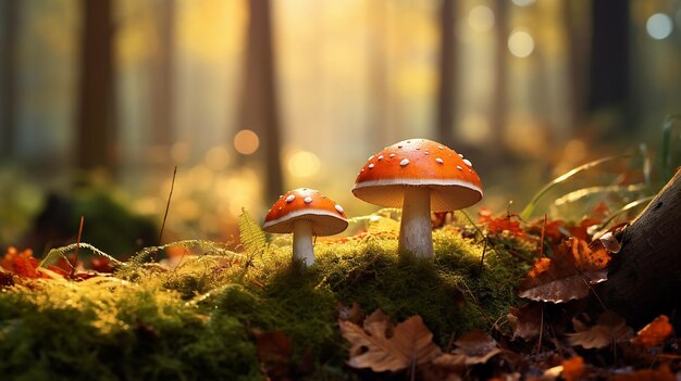 Forest Fungi Herfst Schoonheid.