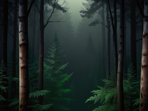 Photo forest gradient background