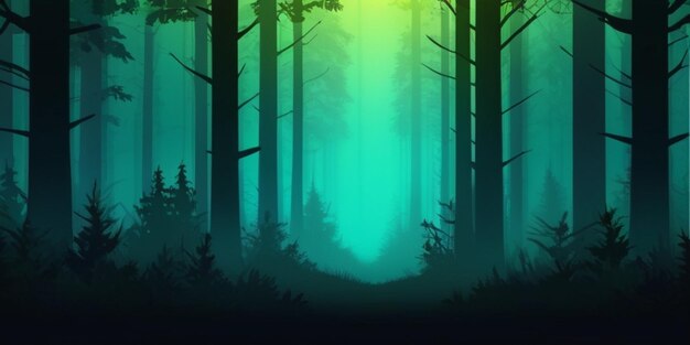 Photo forest gradient background