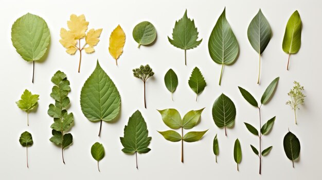 写真 森のハーバリウム 葉 枝 枝 植物学