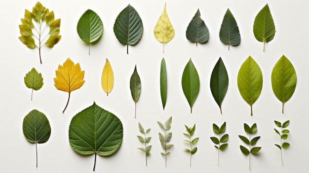 Photo forest herbarium leaves branch twigs botanical