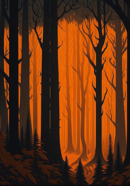 forest illustration