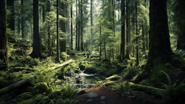 forest landscape background