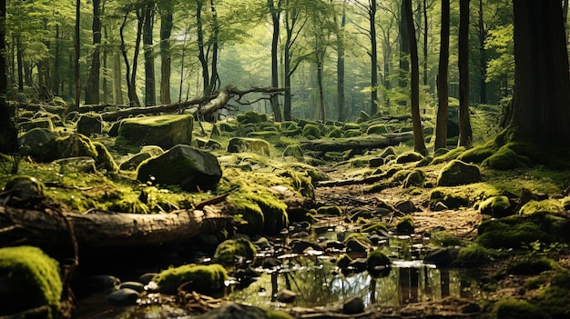 forest landscape HD wallpaper photographic image