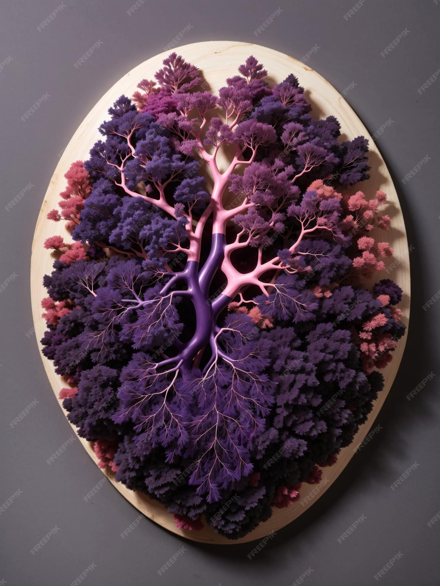 Premium AI Image | Forest of Lungs Art Illustration