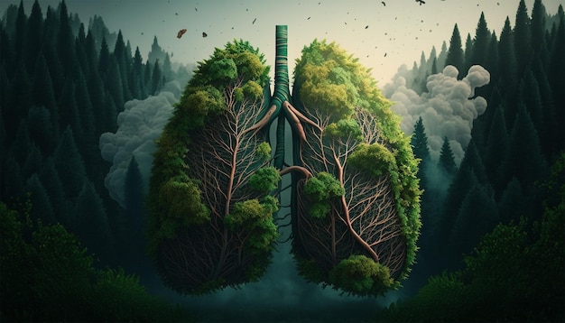 The forest the lungs of Earth Generative AI