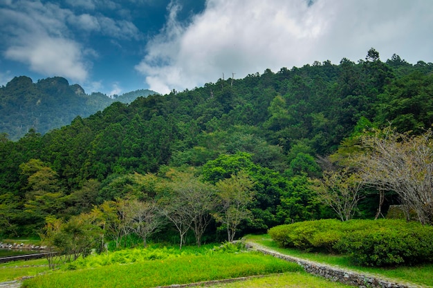 The forest and mountain lakes Mingchi Yilan County Taiwan is a famous tourist attraction