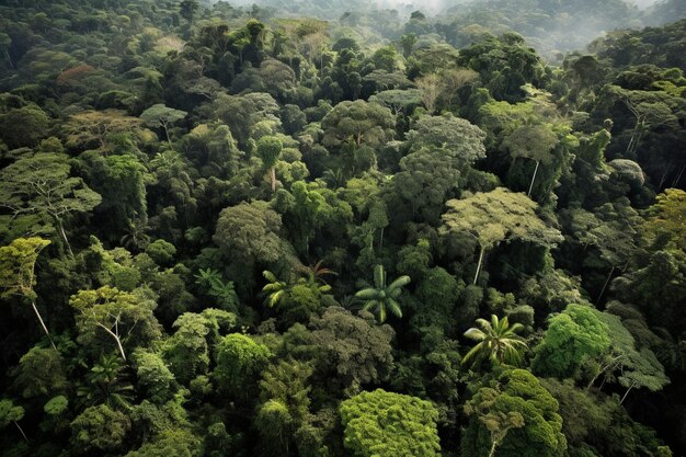 Foto una foresta delle foreste pluviali