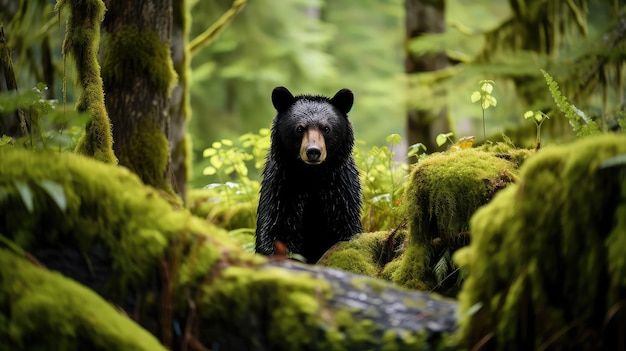 Photo forest temperate rainforest landscape