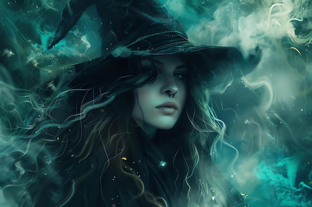 Photo forest witch fantasy