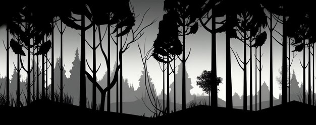 Photo a forest with a forest in the background