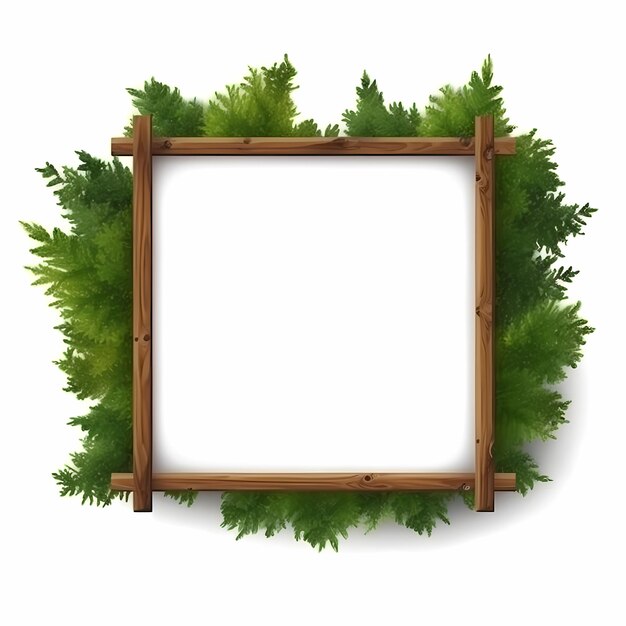 Photo forest wooden direction board