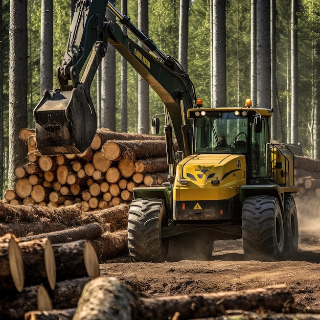 Forestry for the wood industry logging healthy forest generative Ai