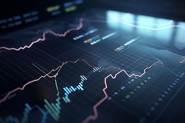 外国為替取引市場と開発コンセプト仮想抽象財務グラフの多重露出生成AI