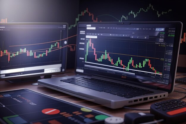 Forex trading chart achtergrond uitwisseling digitaal geld en fonds