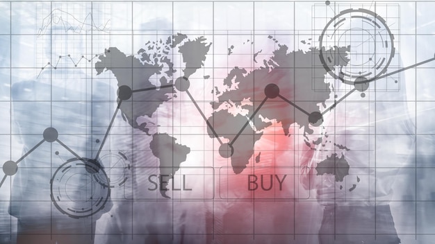 Foto forex trading investimenti finanziari grafici grafici concetto di business e tecnologia