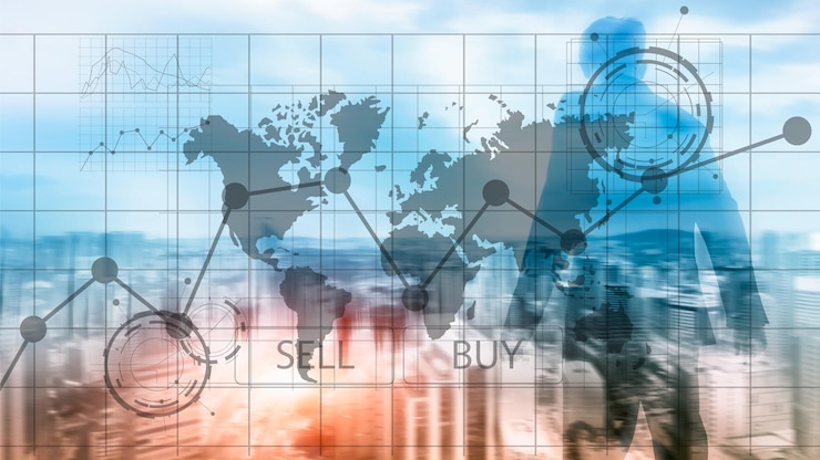 Photo forex 무역 투자 금융 차트 그래프 비즈니스 및 기술 개념