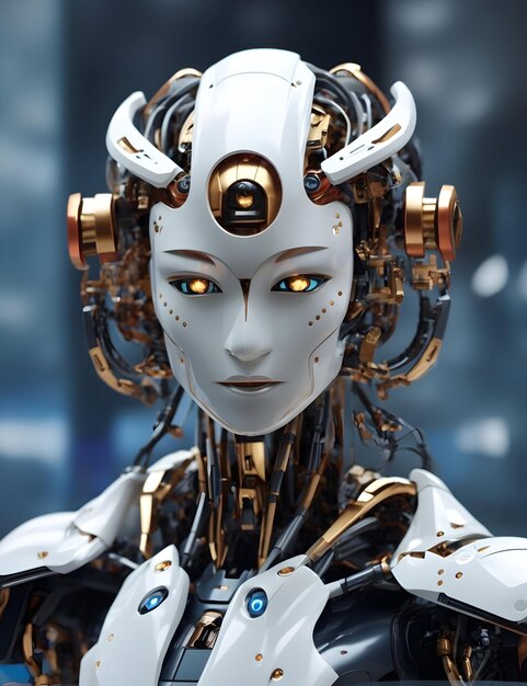 神話とテクノロジーの約束を融合させて 未来的なAIロボットを ⁇ 造する