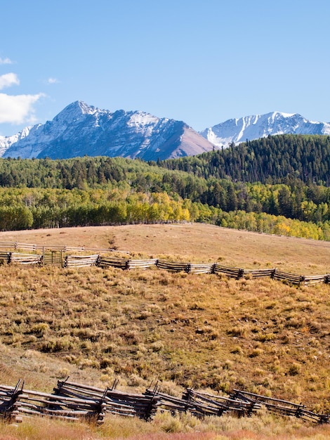 Forgotten farm in autumn.