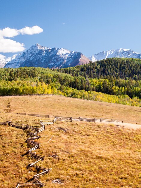 Forgotten farm in autumn.