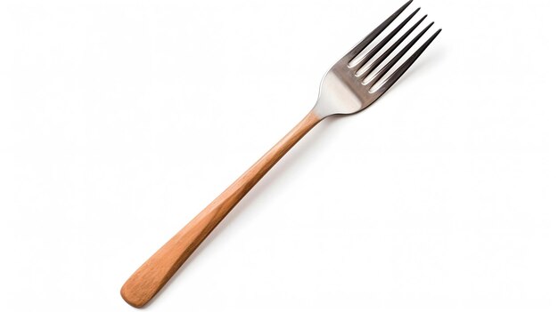 fork that is on a white surface Generative AI