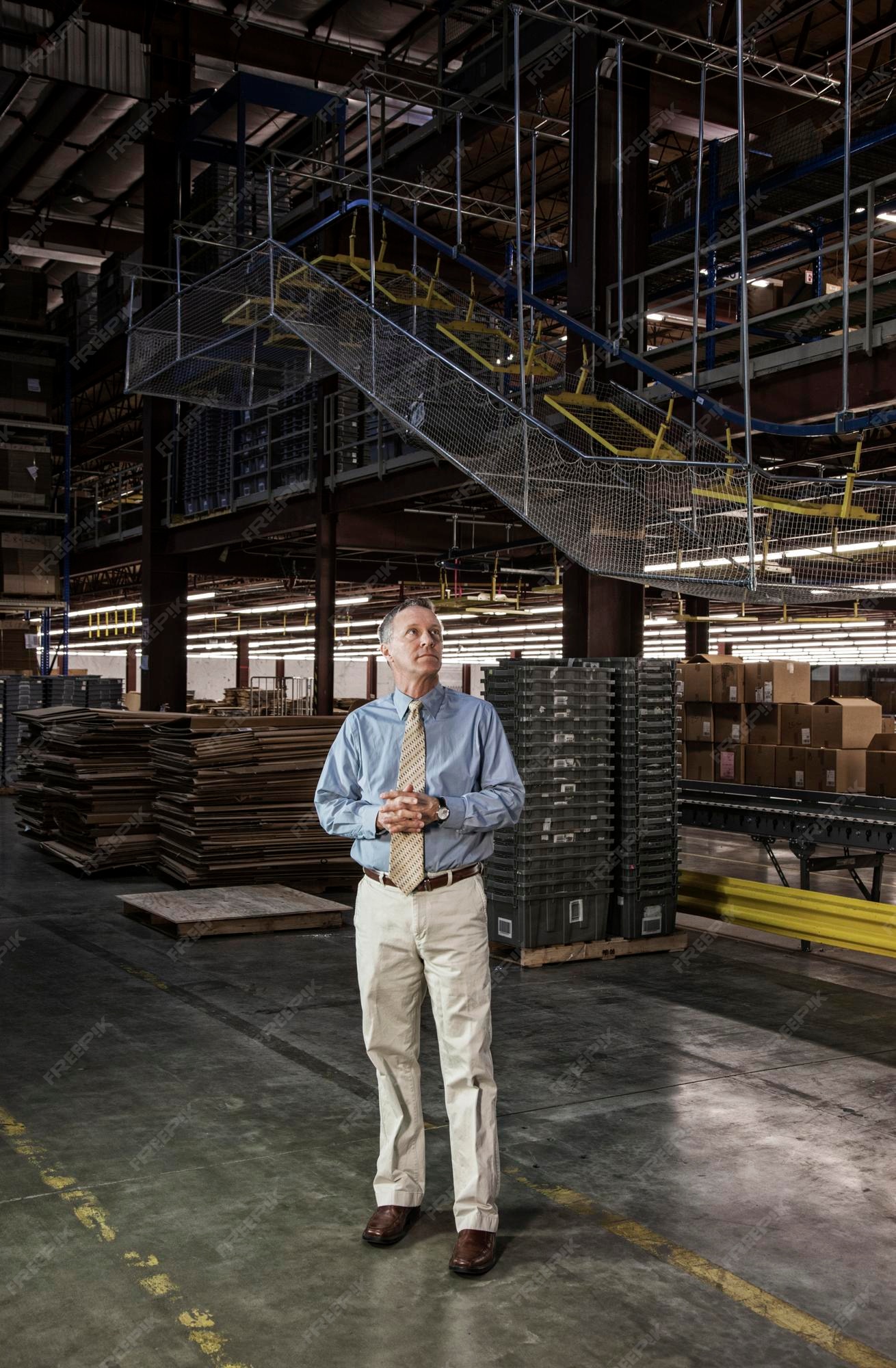 Premium Photo | Forklift operator