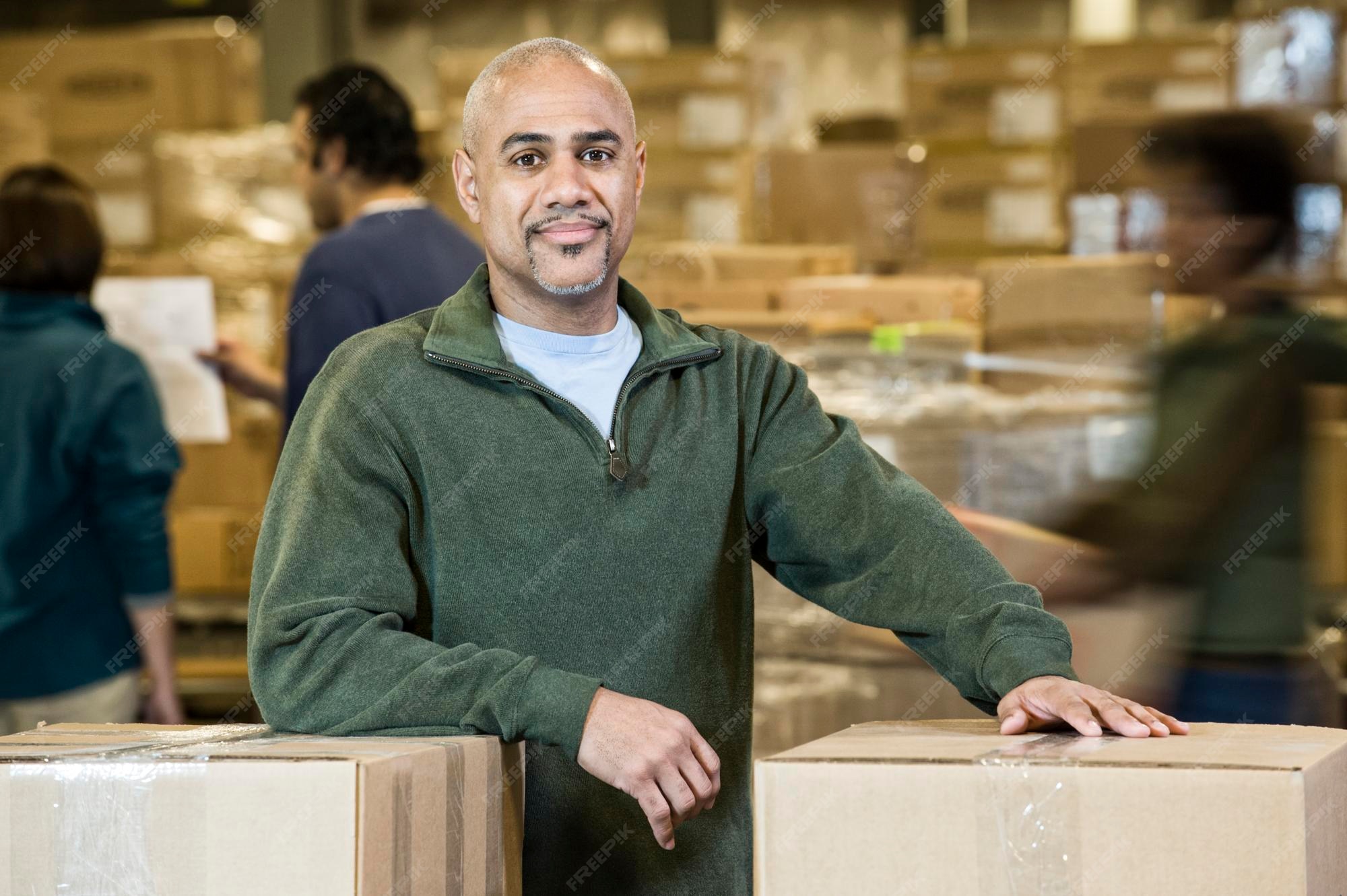 Premium Photo | Forklift operator