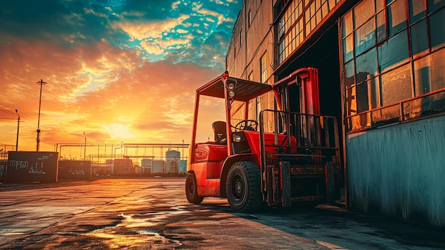 forklift at work