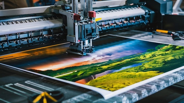 Format grote inkjetprinter die op vinyl werkt
