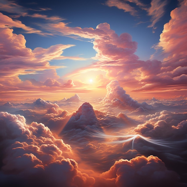 Photo formation of clouds wallpaper