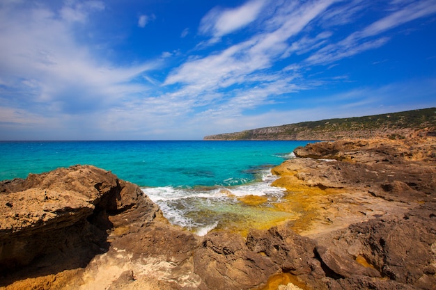 Formentera Es Calo de Sant Agusti turauoise sea