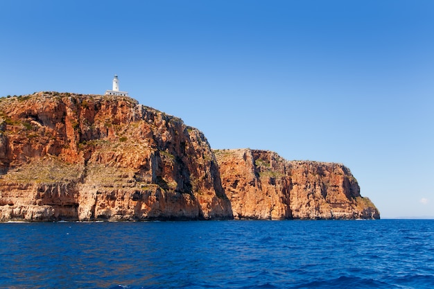 Formentera Faro de la Mola lighthouse sea view