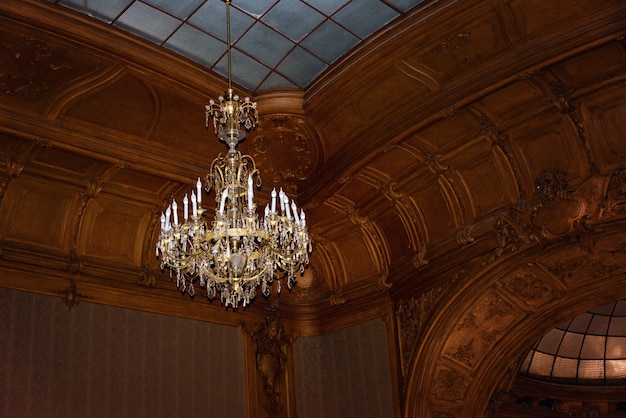 Former national casino with chandelier