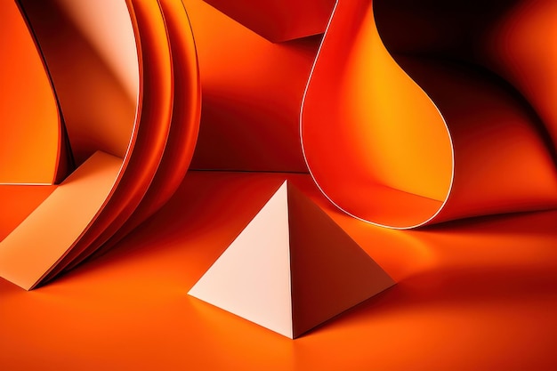 Forms orange abstracts background