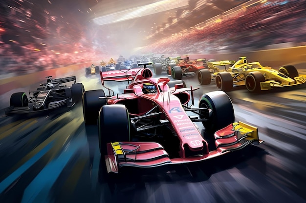 A Formula One Driver Awaits the Beginning of the Race Generative AI