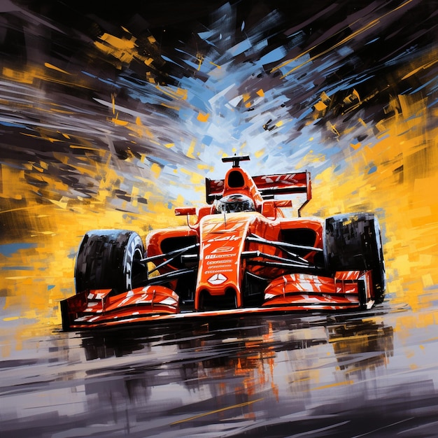 Formule 1 schilderij