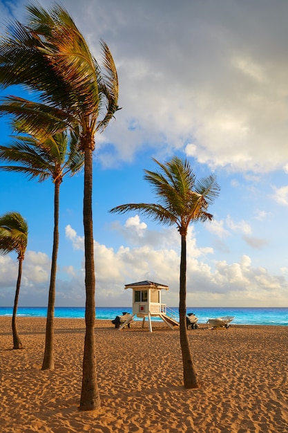 Fort Lauderdale beach sunrise Florida US