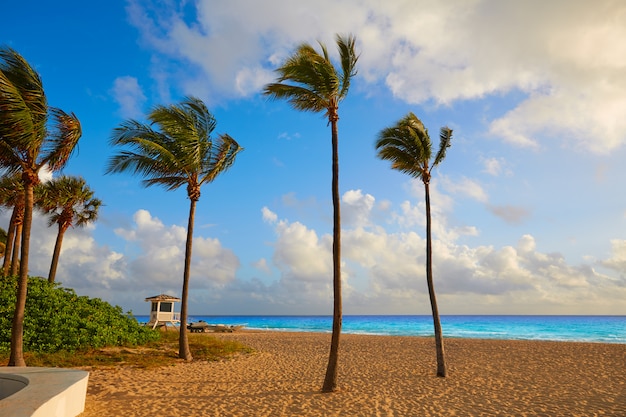 Fort Lauderdale beach sunrise Florida US