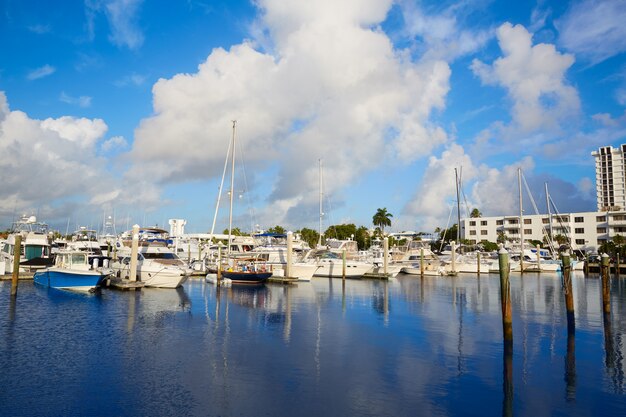 Fort Lauderdale-jachthavenboten Florida de VS