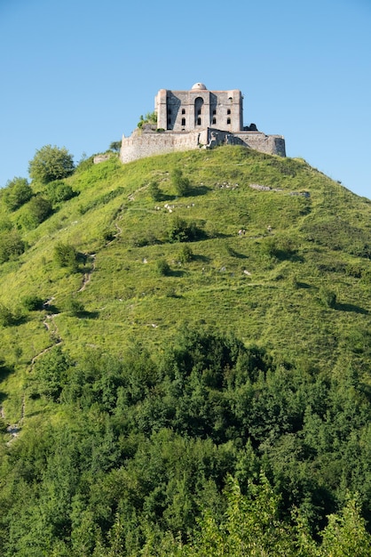 Forte Diamante is the most important fort on the hills sourrounding Genoa Italy