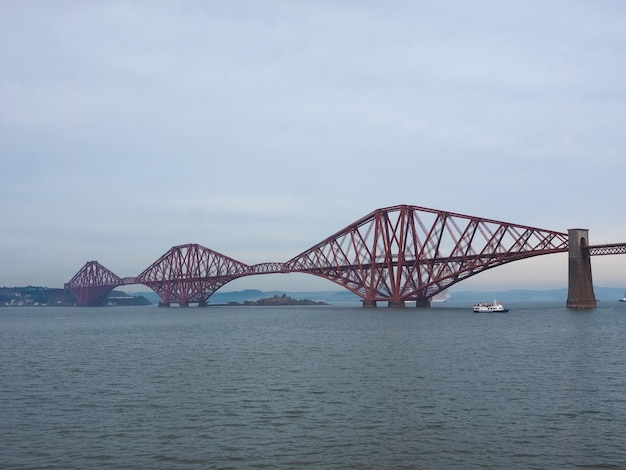 Forth bridge over firth of forth in edinburgh